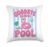 Goodbye School Hello Pool Summer Break Last of School Throw Pillow