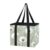 GOODOLD Reusable Grocery Bags Grey White Dandelion Heavy Duty Foldable Shopping Totes with Reinforced Handles, 23L Collapsible Storage Bags for Car Trunk, Market, Travel
