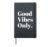 Good vibes only. Hardcover Journal, Black