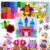Goody King Arts and Crafts Fuse Beads Kit for Kids with Instruction – 5mm Pixel Art Melty Plastic Beads Set with 111 Patterns, 21 Assorted Colors Plus – School Teens Kids Age 4 5 6 7 8 and up