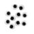 Googly Eyes Paste On Black Assorted Sizes 200 Piece Set 200pc Paste Eyes