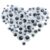 Googly Eyes Plastic Eye Stickers 300pcs Self Adhesive Glow in Dark