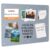 GOORY Magnetic Wall Board – 16″ x 24″ – Memo & Vision Bulletin Board for Home, Office and Classroom – Pre-drilled Mounting Screws Large Frameless Magnet Silver Wall Board