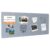 GOORY Magnetic Wall Board – 24″ x 72″ – Memo & Vision Bulletin Board for Home, Office and Classroom – Pre-drilled Mounting Screws Large Frameless Magnet Silver Wall Board