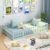 GORELAX Twin Floor Bed with Full Length Safety Guardrail & Detachable Door