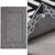 GORILLA GRIP Entry Doormat, 35×22, Gray and Rug Corner Grippers, OneSize, Black Bundle