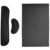 GORILLA GRIP Keyboard and Mouse Wrist Rest, Black and Chair Mat, 45×28, Black Bundle