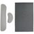 GORILLA GRIP Keyboard and Mouse Wrist Rest, Gray and Chair Mat, 45×28, Gray Bundle