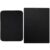 GORILLA GRIP Microfiber Dish Drying Mat, 16×18, Black and Stove Cover, 30×21, Black Bundle
