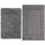 GORILLA GRIP SoakSTOPPER Door Mat, 24×17, Gray and Entry Doormat, 35×22, Gray Bundle