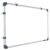 GOSHU Non Magnetic 120 cm x 90 cm Double Sided Aluminum Frame White Board