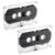 Gosknor 2pcs Blank Cassette Tapes, Clear Audio Recording Tape (60min)