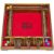GoSports Shut the Box Premium Wooden Dice Game, Classic 4 Player Board Game – 10 Number Rows with Red Felt, Dice and Wood Stain Finish