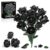 Gothic Black Rose Bouquet Building Kit, 12Pcs Botanical Home Decor Gift