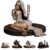 Gothic Nun Pen Holder Figurine, Academia Desk Organizer with Cross Details (D#)