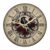 Gothic Raven and Rose Halloween Wall Clock