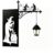 Gothic Witch Bookshelf Lantern Witch Reading Light for Book Lovers