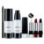 Goth Makeup Kit 6Pcs Halloween White Foundation & Black Lipstick Waterproof