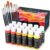 GOTIDEAL Acrylic Paint Set with 10 Brushes, 18 Colors Outdoor/Indoor (59ml, 2 oz) Art Craft Paint Non Toxic, Perfect for Hobby, Artist, Adults, Ideal for Canvas Wood Clay Ceramic Paint Supplies