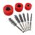 GOWENIC Copper Pipe Cleaner Set 1/2in 3/4in 1in with Hex Shank Stainless Steel Brushes Plumbing Tools for Rust Removal, 3-Piece Kit for Power Drill Compatibility
