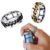 GOWENIC Fashion Rotatable Stainless Steel Couple Rings – Beer Bottle Opener Ring Set with Rotating Inner Band for Party, Stress Relief, Gifts (#10)
