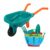 GOWENIC Kids Gardener Tool Set with Wheelbarrow, Watering Can, Gloves, Shovel, Rake & Fork – Durable Plastic Children Gardening Tools, Toddler Outdoor Kit for Sandbox,