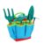GOWENIC Kids Gardening Tools Set with Watering Can, Gloves, Shovel, Rake, Fork, Apron, Storage Bag for Toddlers – Safe Plastic Outdoor Garden Tool Kit for Children, Creative Educational