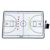 GPDJHRTI Tactical Coaching Board, for Coaches, Magnetic Basketball Coaching Board, Double-Sided Design, for Training and Instruction