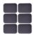 GRADENEVE 20pcs Black Stainless Steel Magnetic Metal Plates for Mobile Phone Bracket Holder, Easy to Install Adhesive Mounting Kits Compatible with Car Vehicle Phone Holders