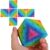 Gradient 3×3 Speed Cube, UV Printing Cube Magic Cube Educational Puzzles Toys for Kids,Beginners and Adults (Stickerless) Rainbow Mosaic