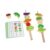 Gralara Bead Sequencing Toy Early-Learning Lacing Toy with Cards Fine Motor Skills Beads with Sticks for Young Children, Vegetable Skewers
