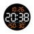 Gralara Digital Wall Clock Electronic Wall Clock Minimalist for Old, Bedroom