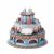 Gralara DIY Pastry Educational Wooden Cake Puzzle Colorful Wooden Musical Box Puzzle for Pretend Play, Blue