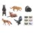 Gralara Jungles Animal Playset Imaginative Play, Wild Animal Model Set BL-10214 Turkey, Canadian Argali, Jaguar, Coyote, Brown Bear, Bald Eagle 85g