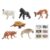 Gralara Jungles Animal Playset Imaginative Play, Wild Animal Model Set BL-10211 Snow Sheep, Orangutan, Cougar, Hyena, Alligator Snapping Turtle, Pronghorn 103g