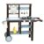 Gralara Outside-Play Kitchen Storage Shelves Wooden Play Kitchen Helper-Eye Coordination for Children, Outdoor Kitchen – Blue, 9.2kg