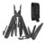 GrandHarvest professional multitool, large folding scissors, multifunction pliers, folding knife, equipped with a nylon case, suitable for camping, outdoor activities, and repairs