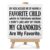 Grandparents Gift Rustic My Kids Accuse Me of Having a Favorite Child Wooden Sign with Easel Grandparents Day Decorations for Home Living Room Bedroom Desk Shelf Table