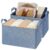 GRANNY SAYS Closet Storage Bins, Large Fabric Bins with Metal Frame, Shelf Organizer – Sky Blue, 2-Pack