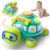 Grasili Musical Baby Toys 6-12 Months, Bilingual Educational Turtle Toys for Infants 5 6 7 8 9 10 Months, Crawling Tummy Time Toy with Light & Sound, Baby Boy Girl Gifts for 6 7 9 12 Months