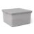 Gray Medium Plastic Storage Bin with Lid, 12.5″ W x 12″ D x 6.5″ H