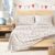 Great Bay Home Christmas Flannel Sheet Set King Size – 100% Turkish Cotton, Double-Brushed, Winter Bed Sheets – Ultra-Soft, Cozy, 4-Piece Holiday Bedding Set (Dogs White)