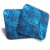 Great Coasters (Set of 2) Square/Glossy Quality Coasters/Tabletop Protection for Any Table Type – Blue DNA Strand Science Biology #8896