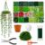 Green Beaded Plant Kit with Pot & Foam,4133PCS Glass Beads