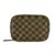 Green Brown Checkerboard Weekly Pill Organizer Travel Small Pill Case