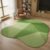 Green Geometric Irregular Area Rug Abstract Odd Shaped Rugs for Living Room