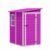 Greesum 5.1×4.1FT Plastic Outdoor Storage Shed, Resin Shed with Floor and Window, Tool Sheds with Lockable Door and Vent, for Garden, Garage, Lawn, Backyard, Purple