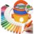 Grfccn Markers For, 60 Washable Markers For, Safe Based with Automatic Ink Control & Carry,Egg-Shaped Set, Ages 3+