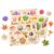 GRINNIE Wooden Toddler Puzzle for Kid 3 4 5 Years Old, 3 PCS Montessori Toys Puzzle for 2-4 Toddlers (Mushrooms Flowers Leaves), Great Preschool Learning Puzzles Birthday Gifts for Girls Boys