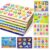 GRINNNIE Toddler Puzzle for 2 3 4 Years Old, 7PCS Montessori Kids Wooden Peg Puzzle Set (Dino Animal Shape Number Fruit..), Preschool Learning Puzzles Toy Gift for Boys Girls Birthday